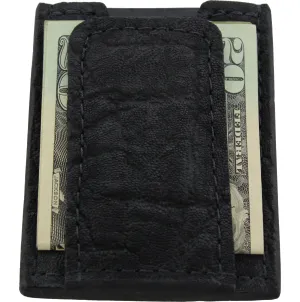 Black Elephant Money Clip Wallet With Credit Card Slots