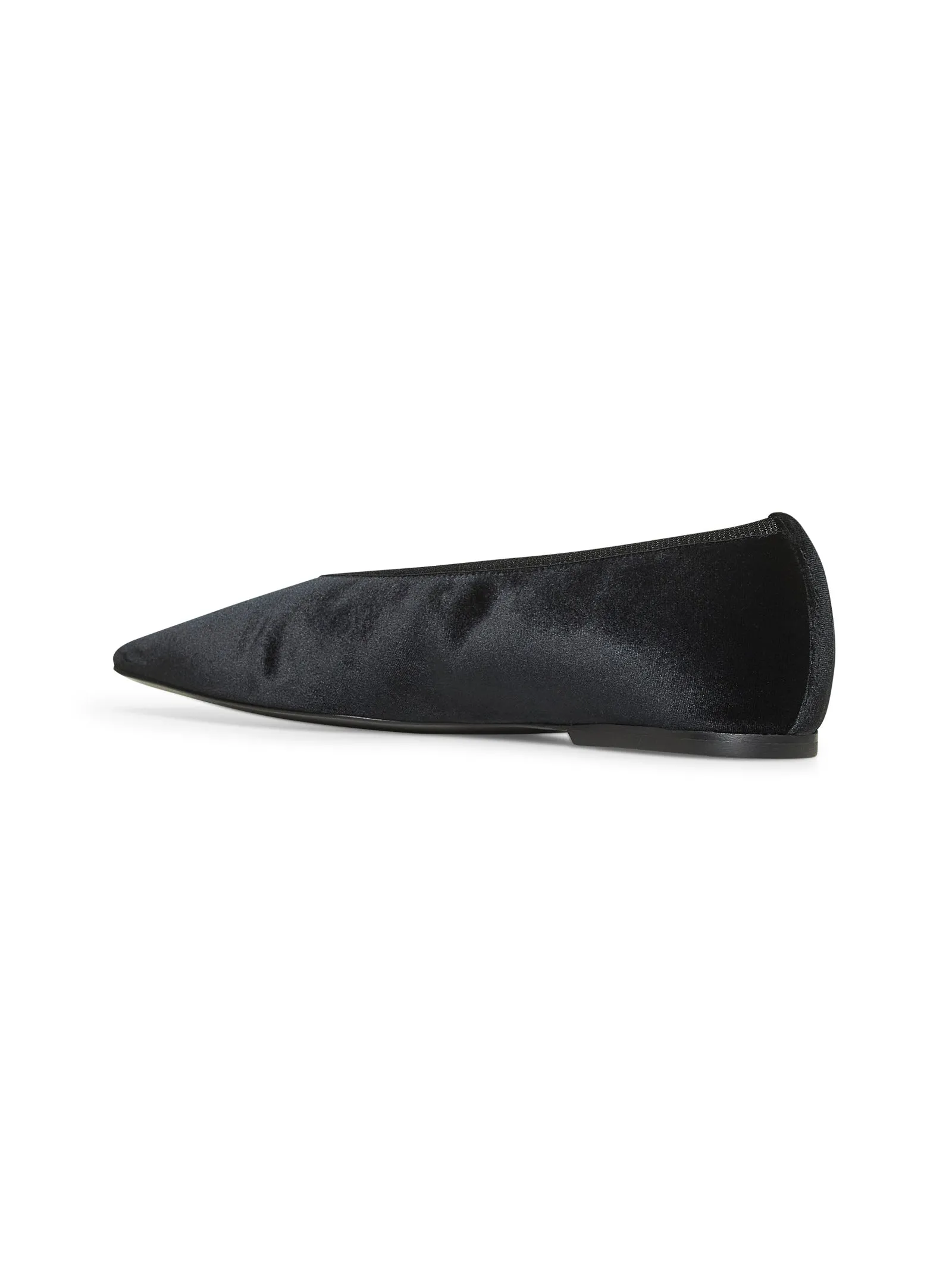 Black velvet Minimalist ballet flats