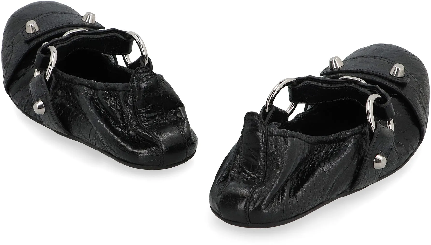 City Leather ballet flats