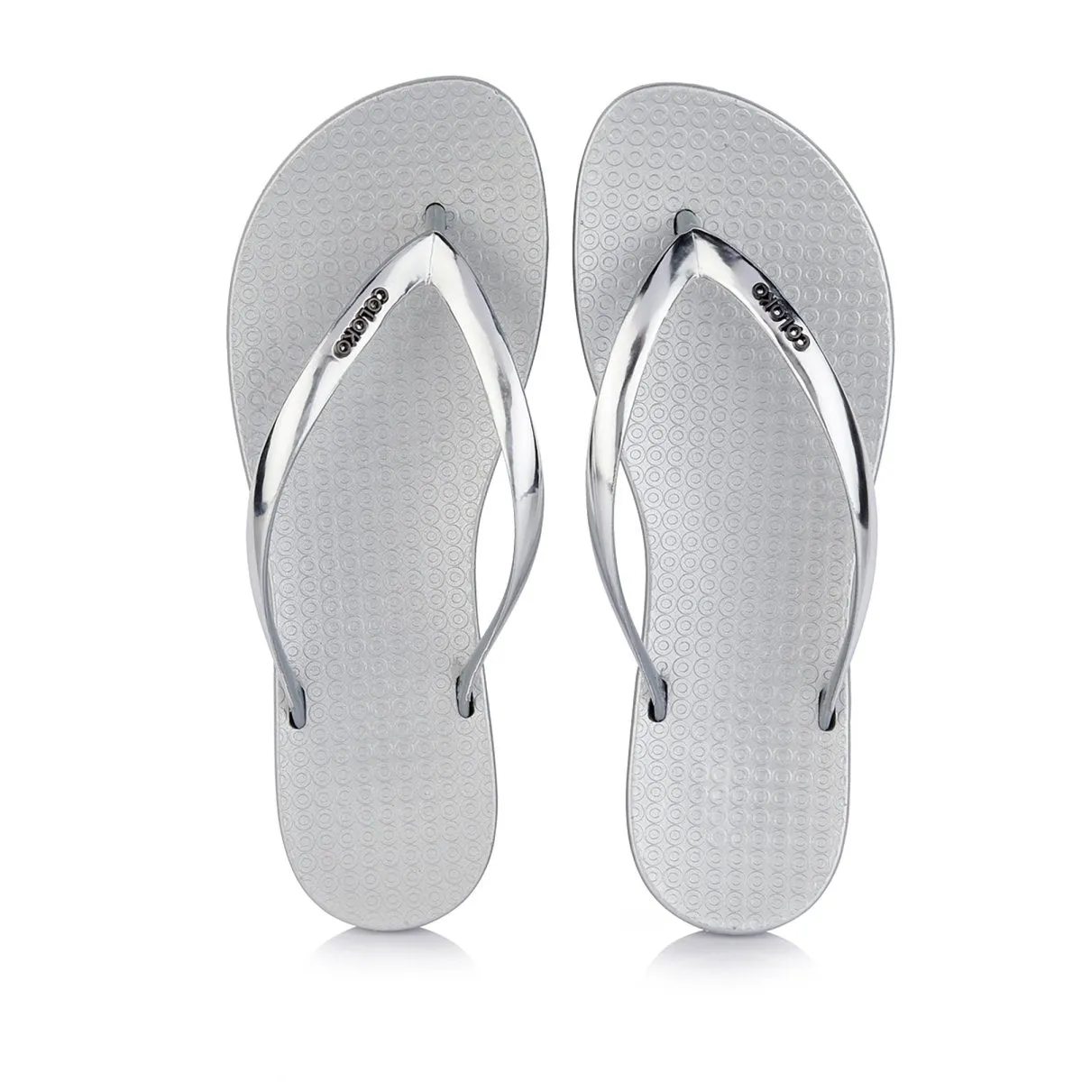 Coloko Dahlia Flip Flop Silver
