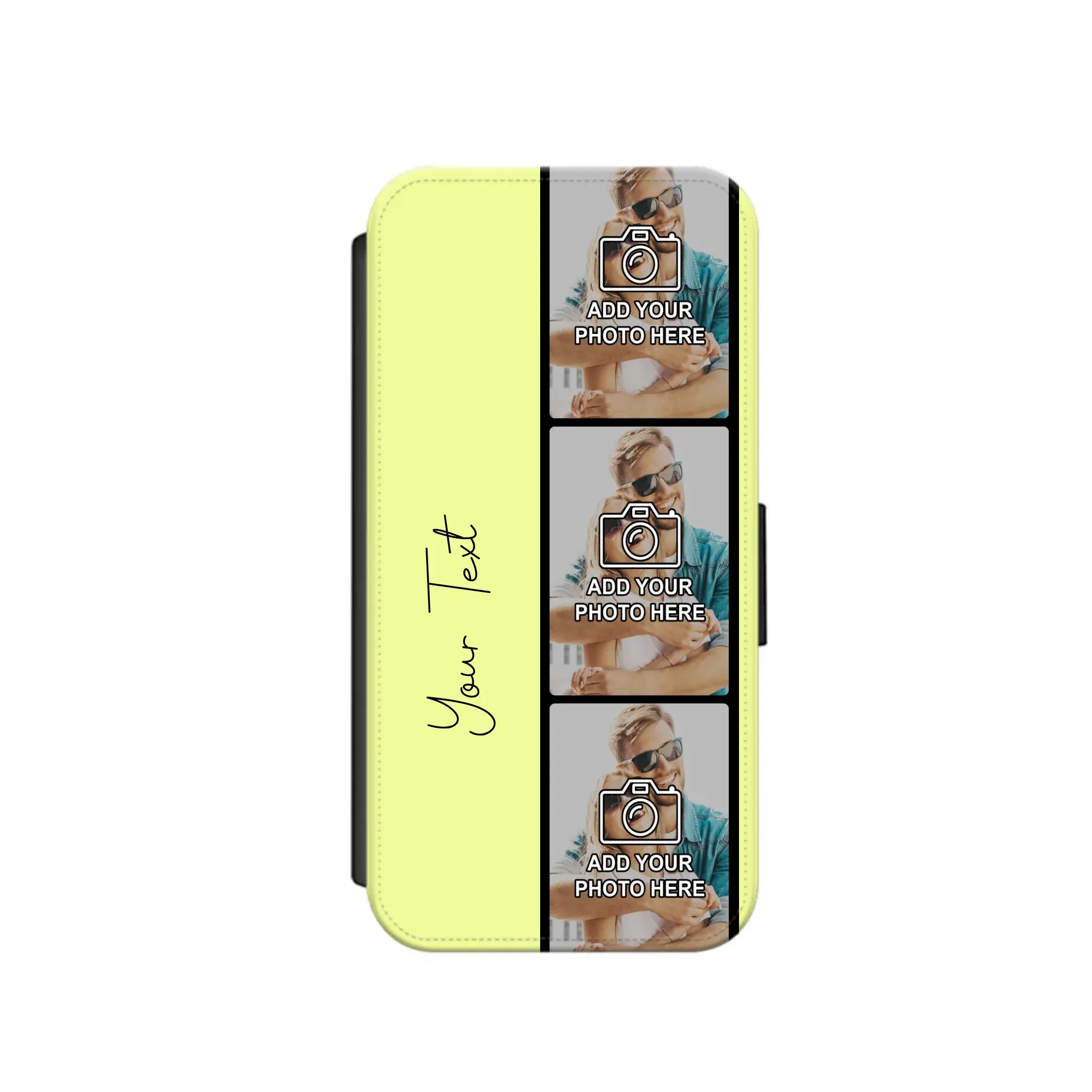 Custom Personalised Film Reel No.7 Faux Leather Flip Case Wallet for iPhone / Samsung