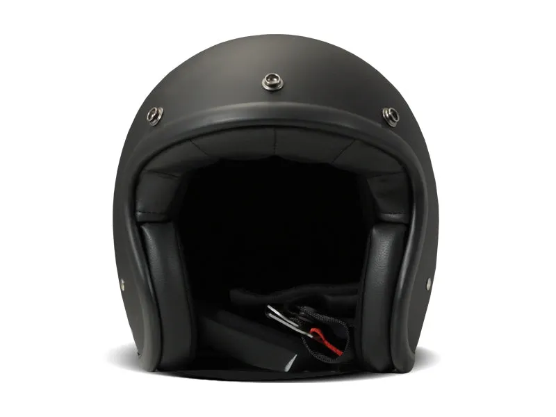 DMD Matte Black Open Face Vintage Helmet