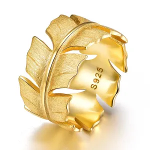 Elegant Soft Feather Ring