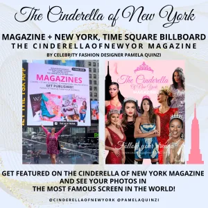 Exclusive! Cinderella Magazine feature   Billboard in Time Square