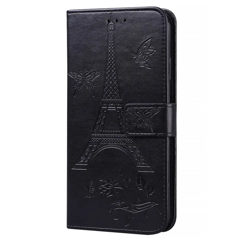 For iPhone12 iPhone12Pro 6.1 Inches Leather Case Flip Cover Card Slots Stand Bag Orange