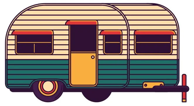 Green Camper Vinyl Heat Transfer