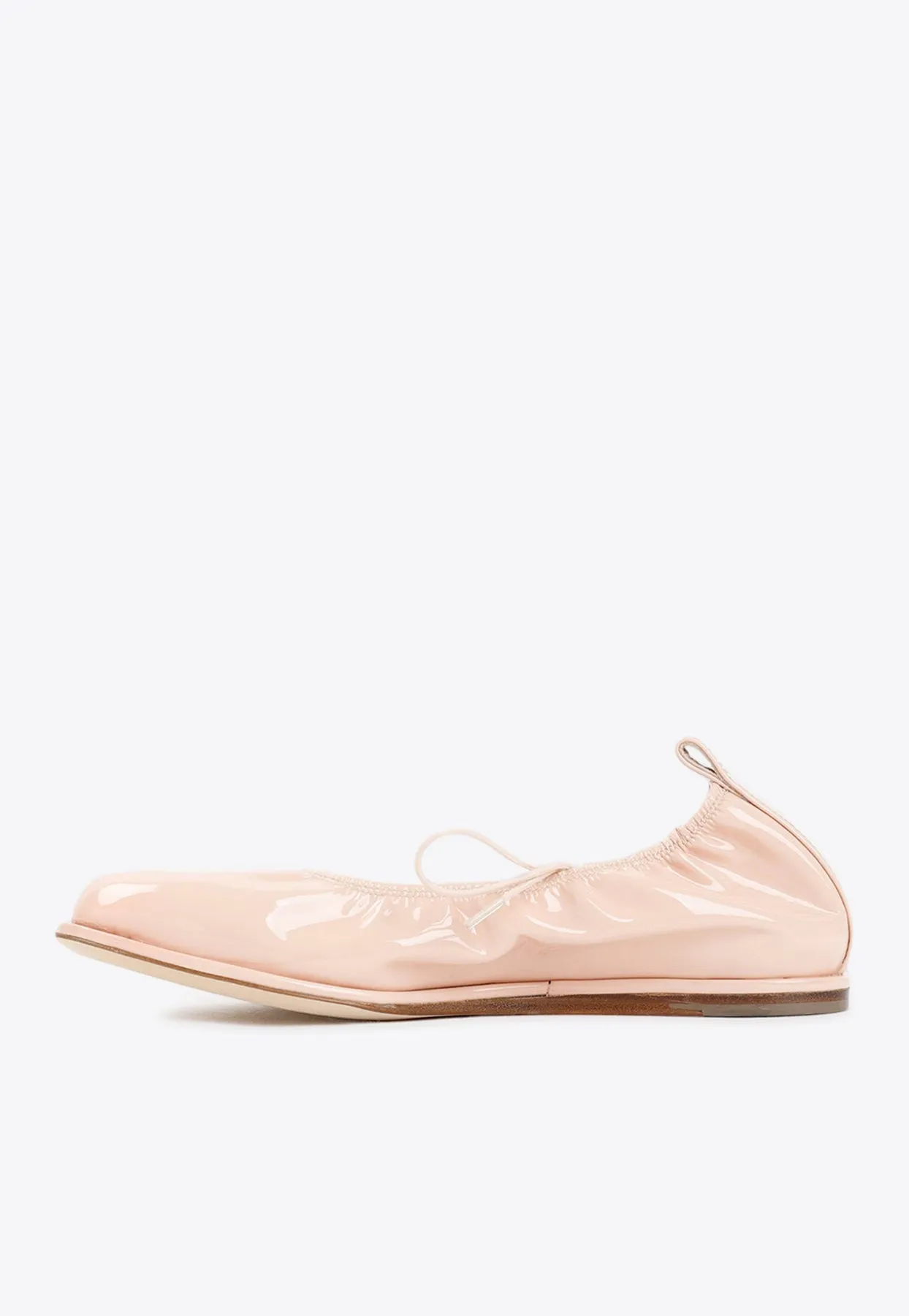 Heart Toe Ballet Flats in Patent Leather