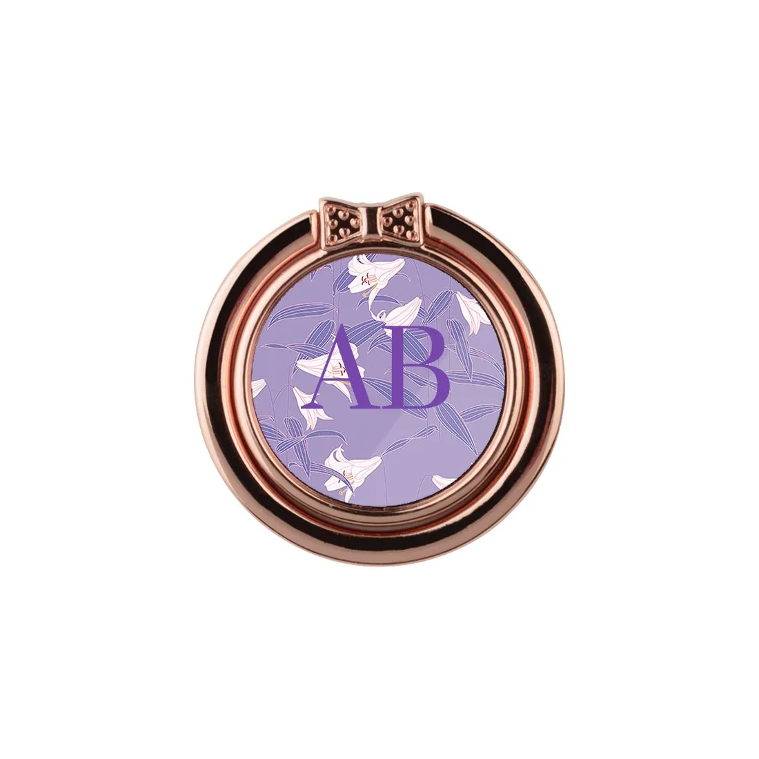 Lavender Lily | Custom Phone Ring Holder  (Non-MagSafe)