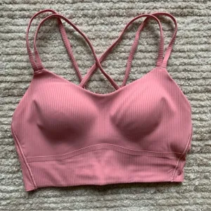Lululemon Like a Cloud Longline Ribbed Bra Pink Tide NWT