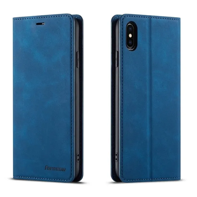 Magnetic Flip Leather Case - Perfect Protection For Your iPhone