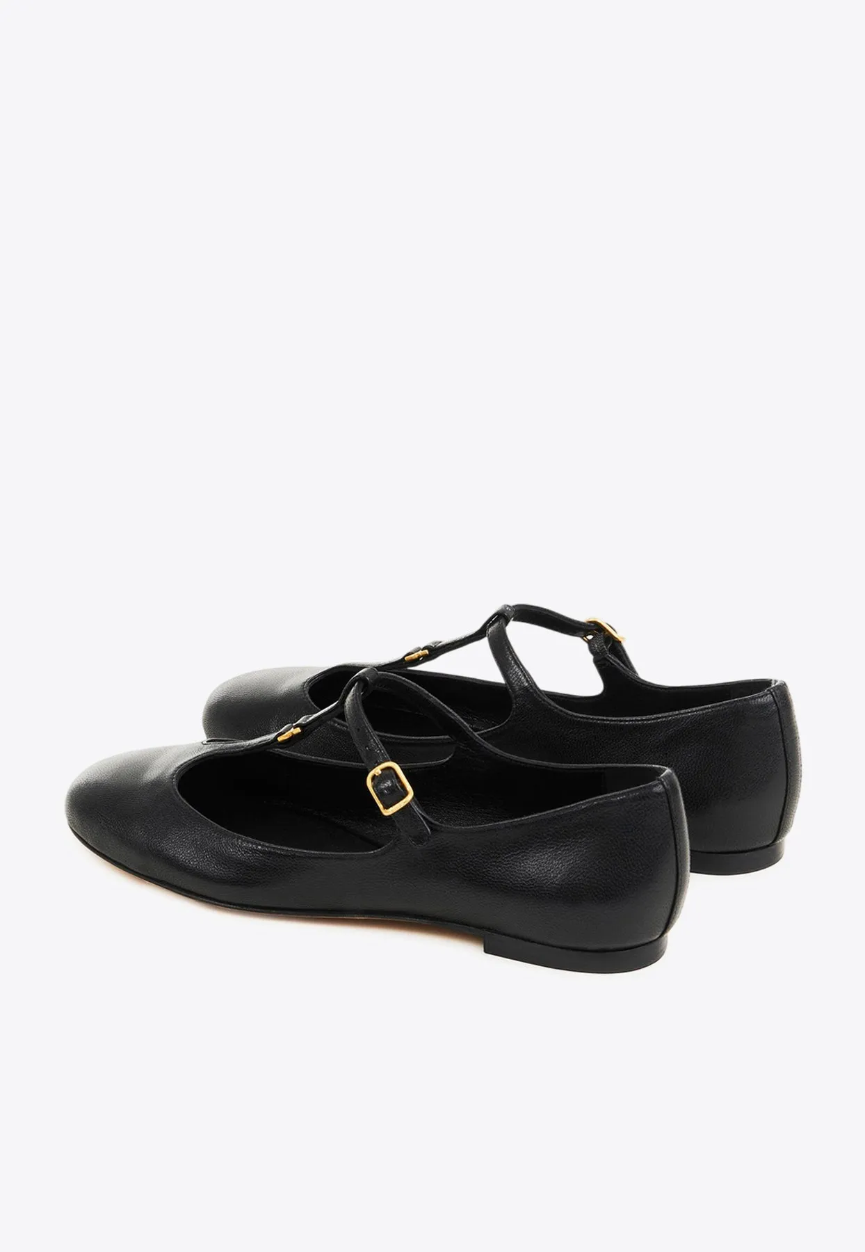 Marcie Mary-Jane Leather Ballet Flats