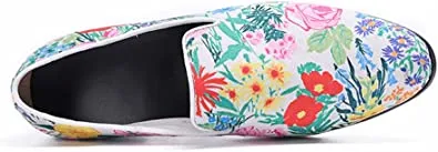 Men's Floral Lightweight Smoking Loafers