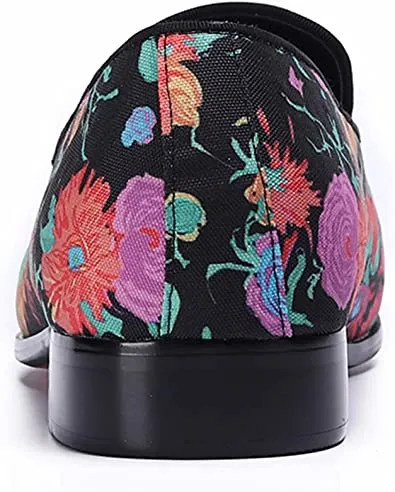 Men's Floral Lightweight Smoking Loafers