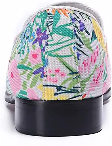 Men's Floral Lightweight Smoking Loafers