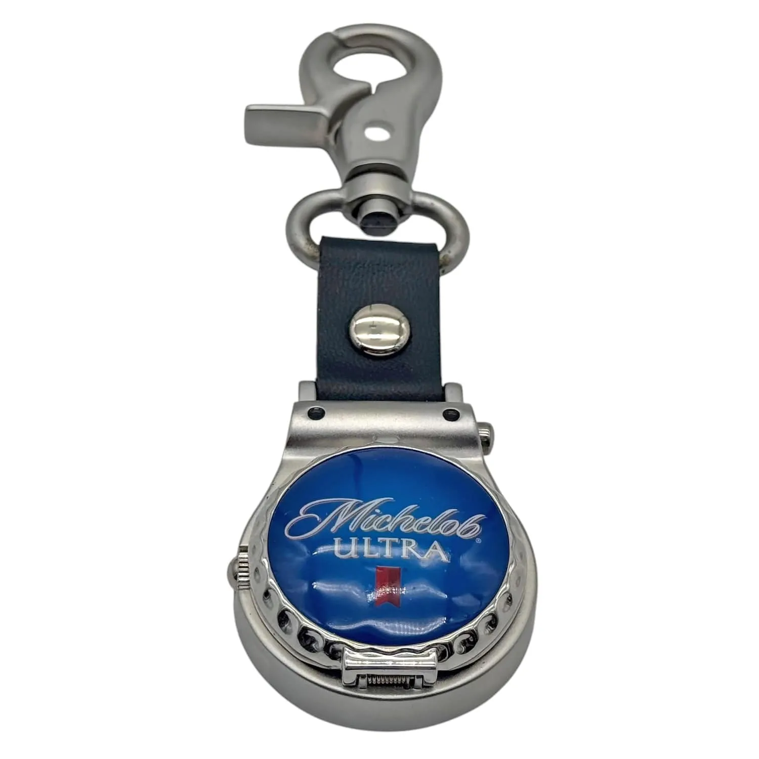 MICHELOB ULTRA Logo Pocket Watch with Clasp - Silver