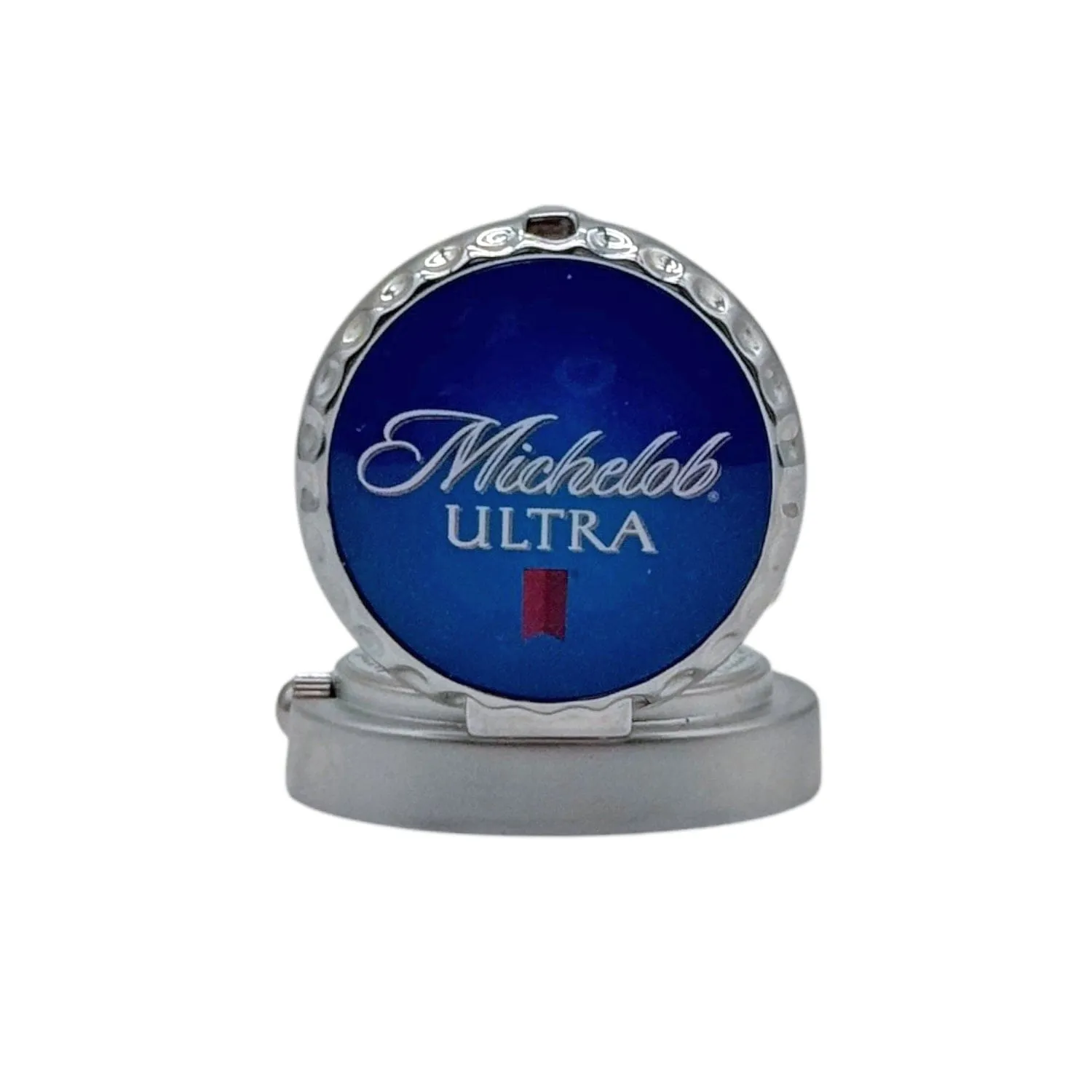 MICHELOB ULTRA Logo Pocket Watch with Clasp - Silver