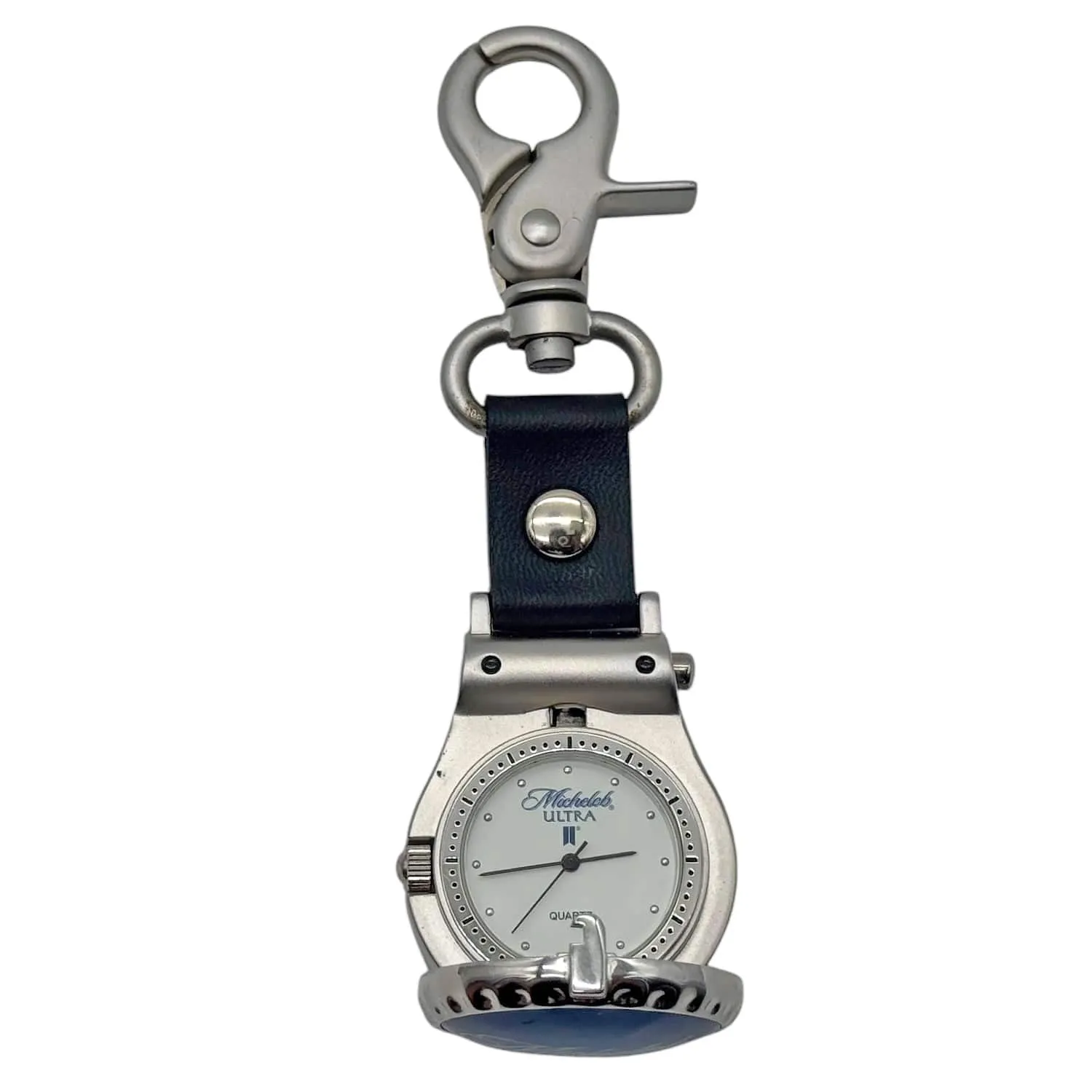 MICHELOB ULTRA Logo Pocket Watch with Clasp - Silver
