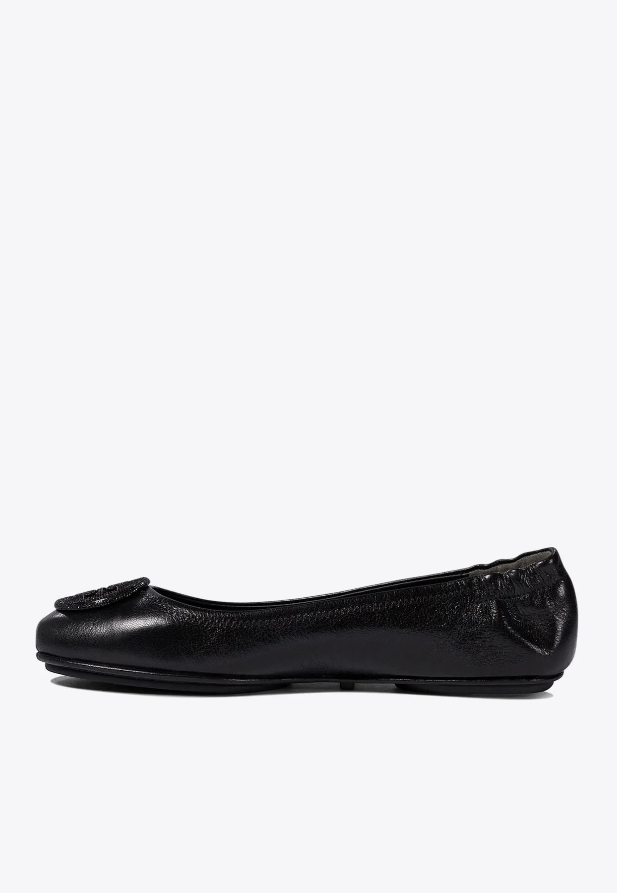 Minnie Travel Leather Ballet Flats