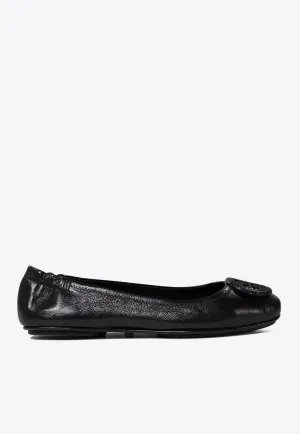 Minnie Travel Leather Ballet Flats
