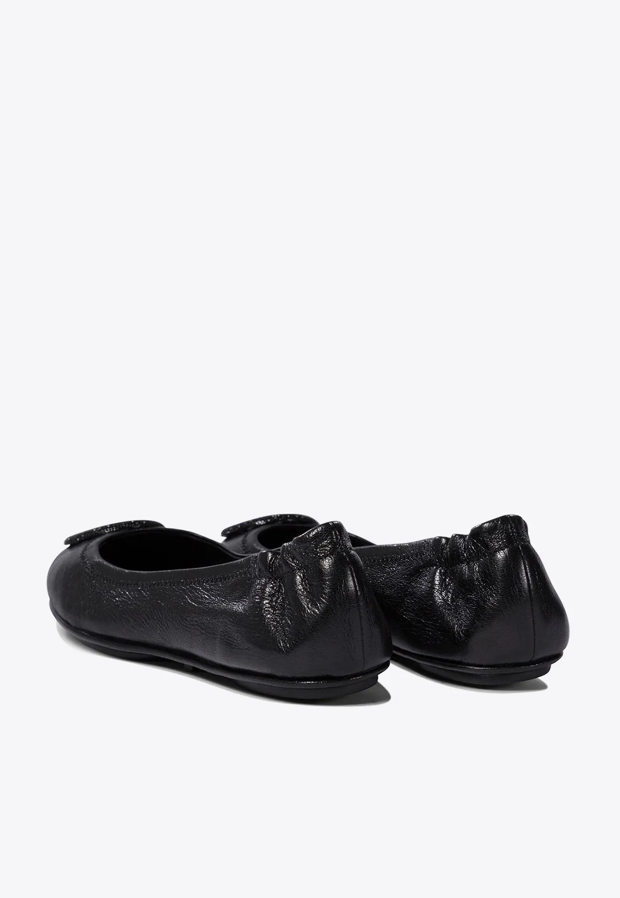 Minnie Travel Leather Ballet Flats