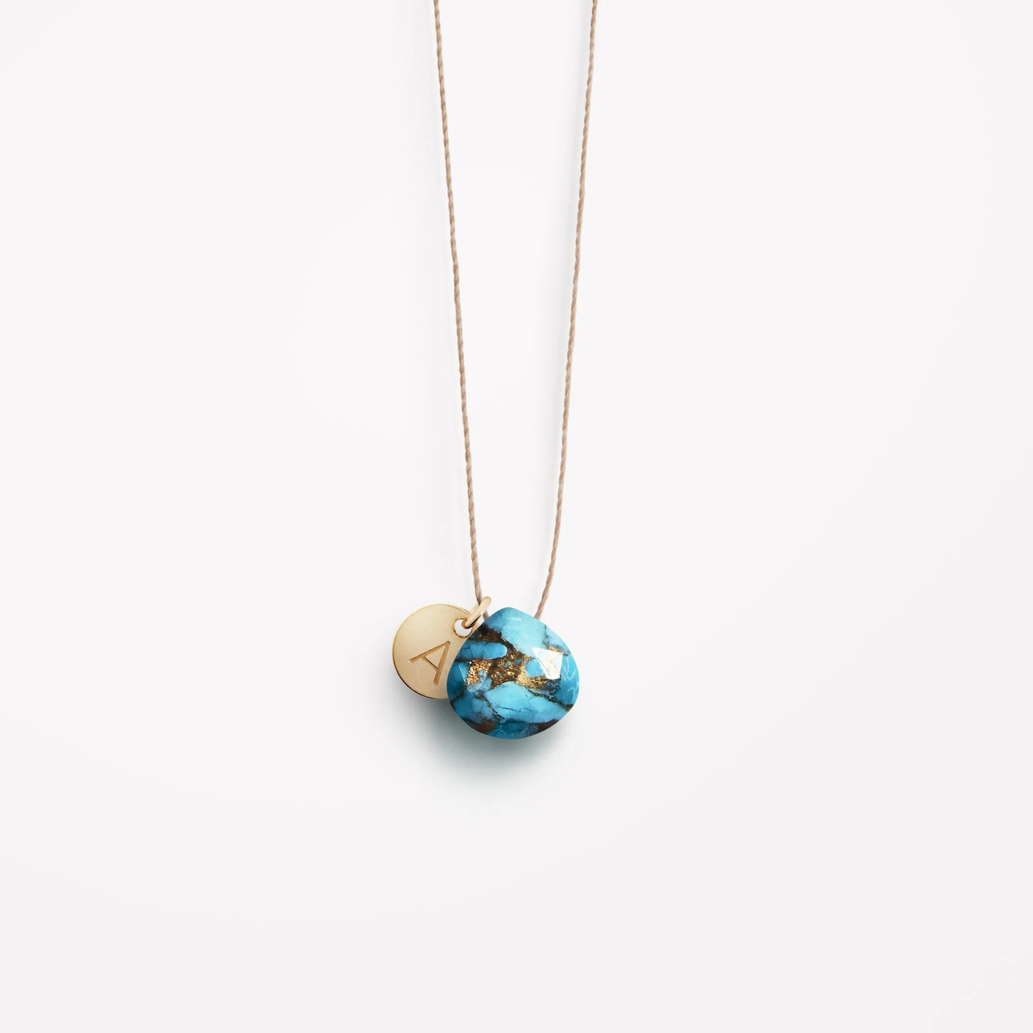 Mohave Turquoise Fine Cord Necklace