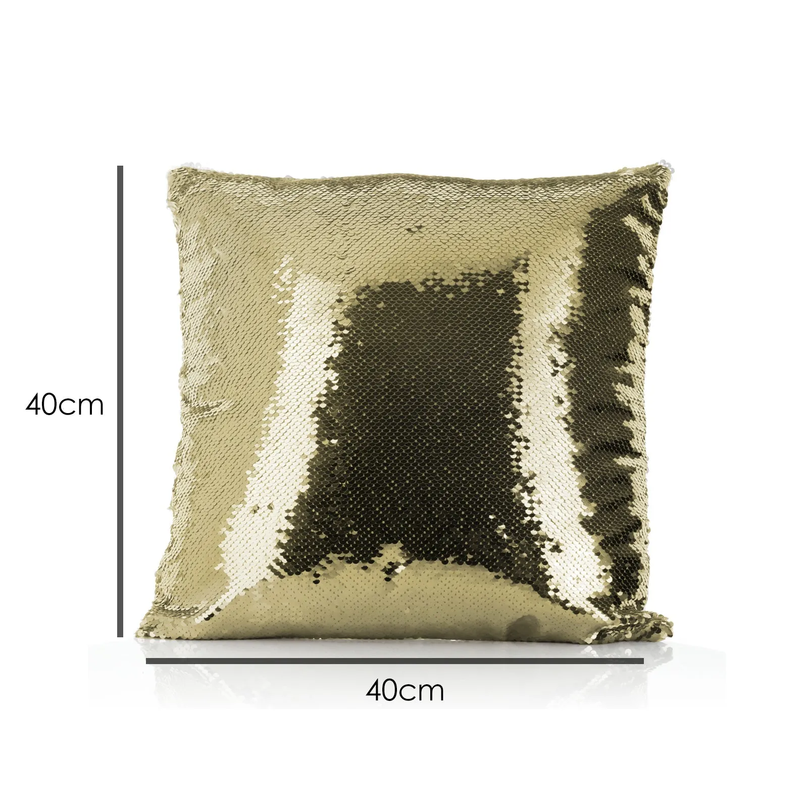 Personalised Sequin Cushion with Grey Elephant Feather Hat and Cute Text