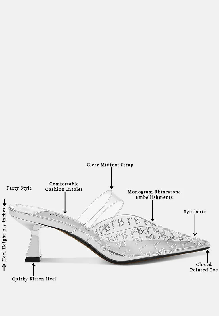 Pointed Toe Kitten Heels by RUW