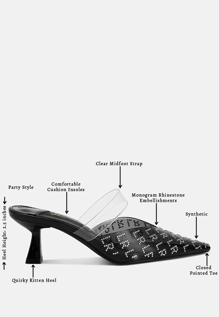 Pointed Toe Kitten Heels by RUW
