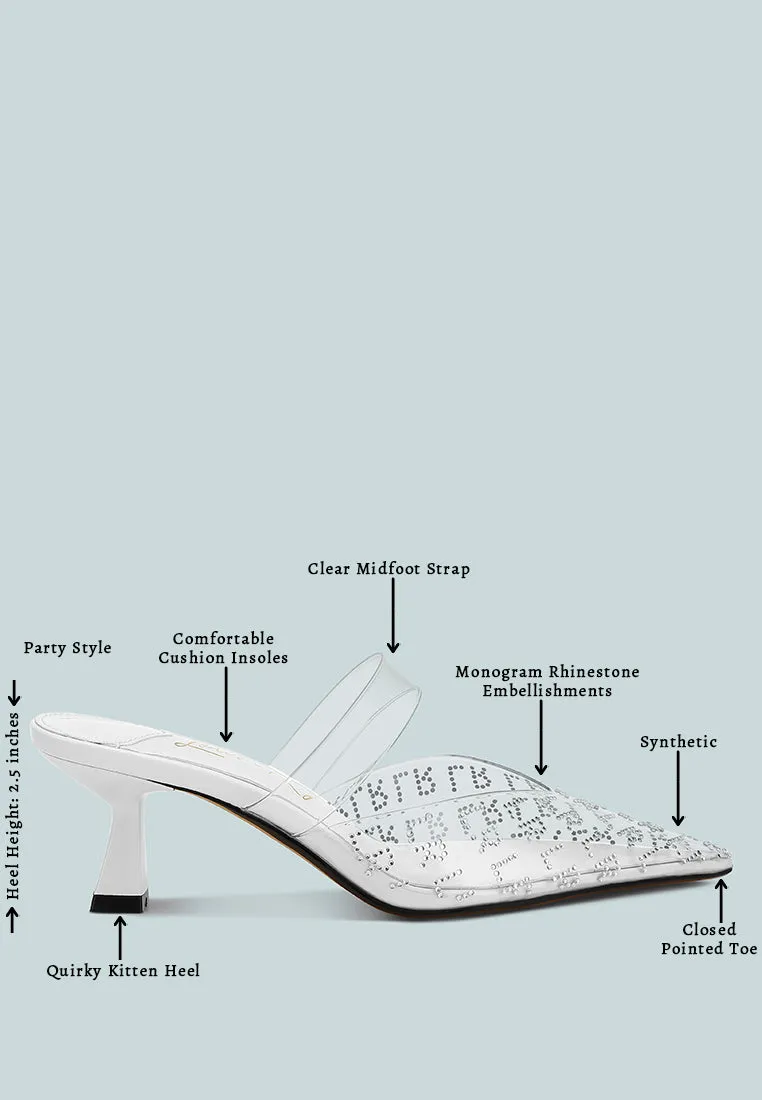 Pointed Toe Kitten Heels by RUW