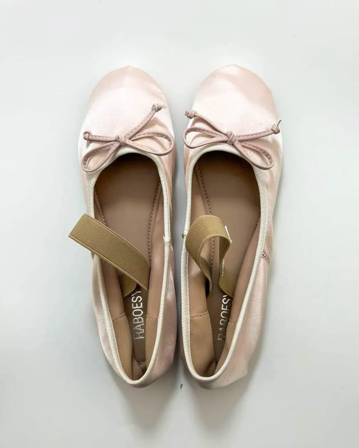 Satin Round Toe Ballet Flats