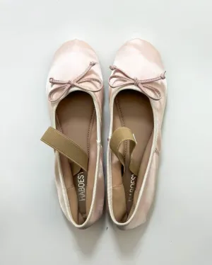 Satin Round Toe Ballet Flats