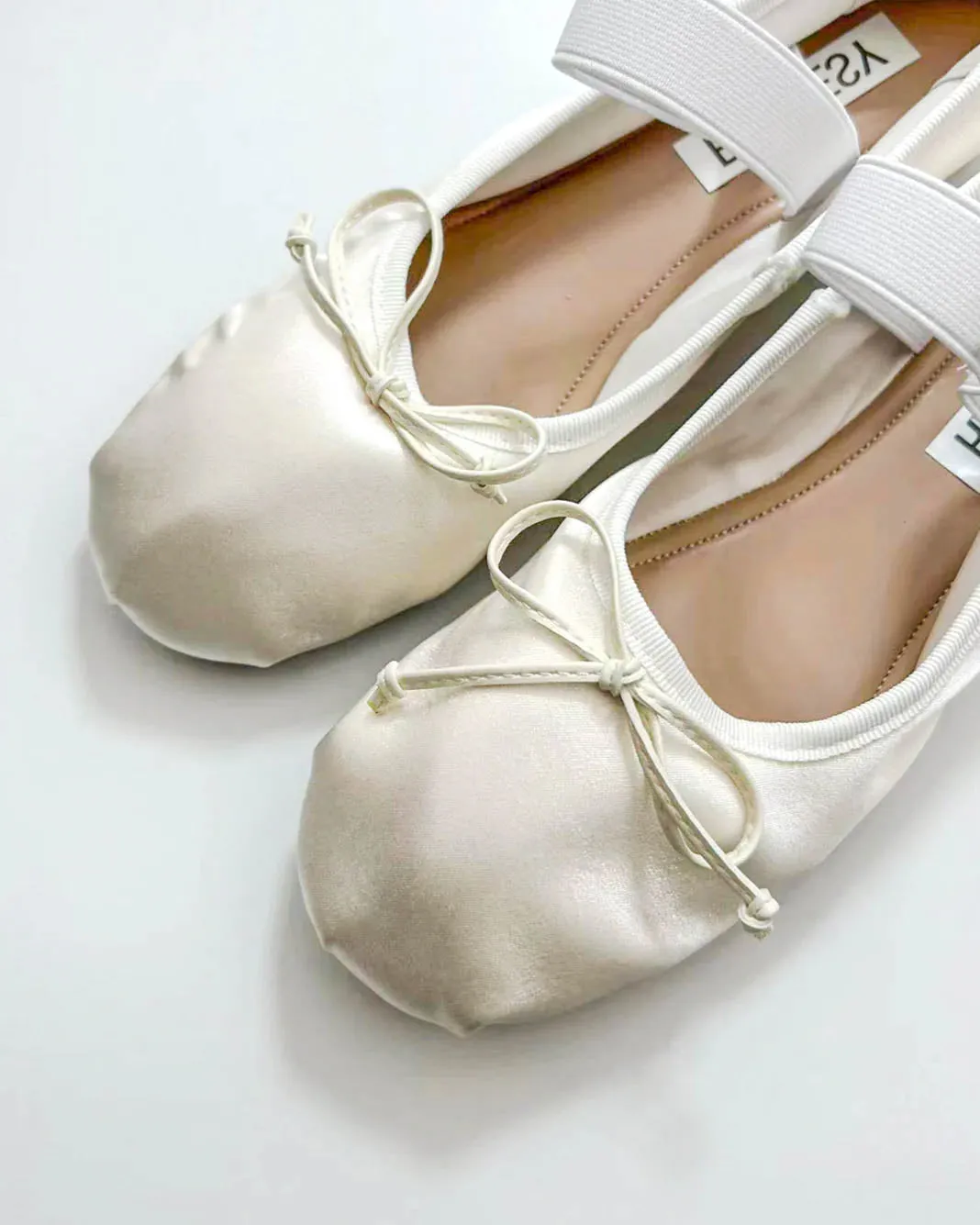 Satin Round Toe Ballet Flats