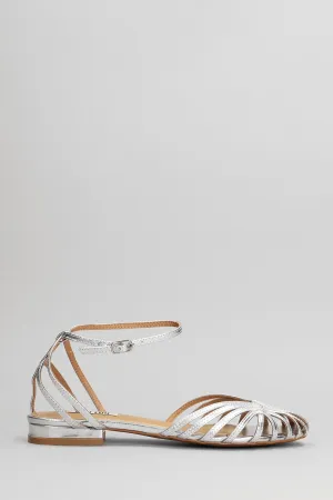 Serabi Flat Ballet flats in silver leather