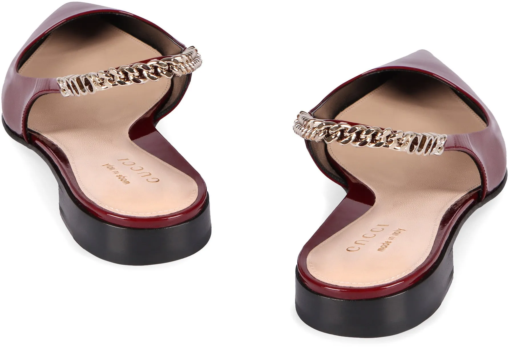 Signoria patent leather pointy-toe ballet flats