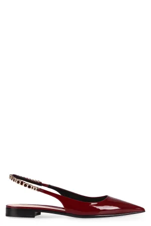 Signoria patent leather pointy-toe ballet flats