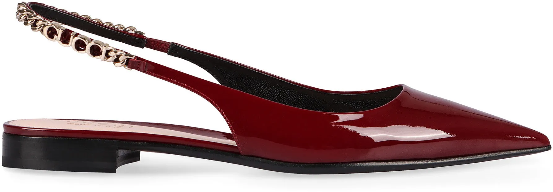 Signoria patent leather pointy-toe ballet flats