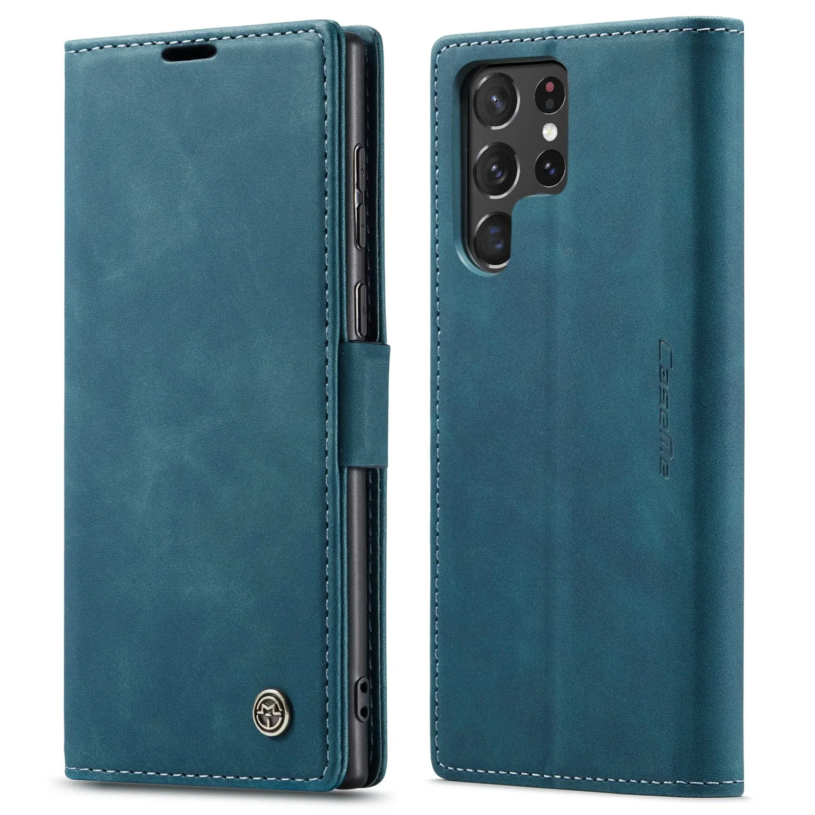 Slim Magnetic Leather Case For Samsung Galaxy