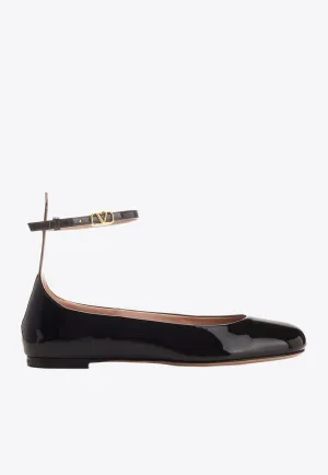 Tan-Go Ballet Flats in Patent Leather