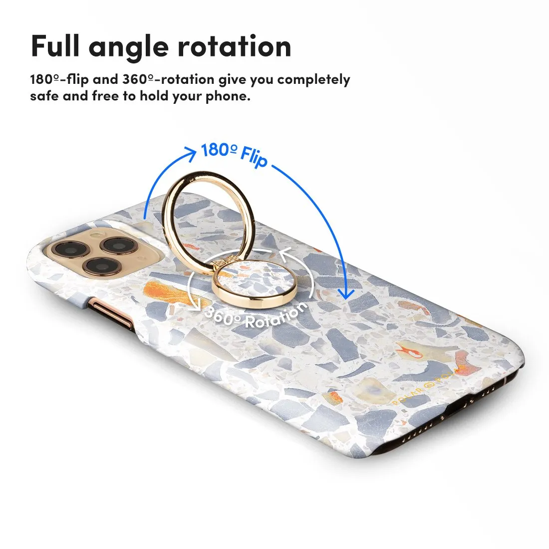 Terrazzo Grey | Phone Ring Holder  (Non-MagSafe)