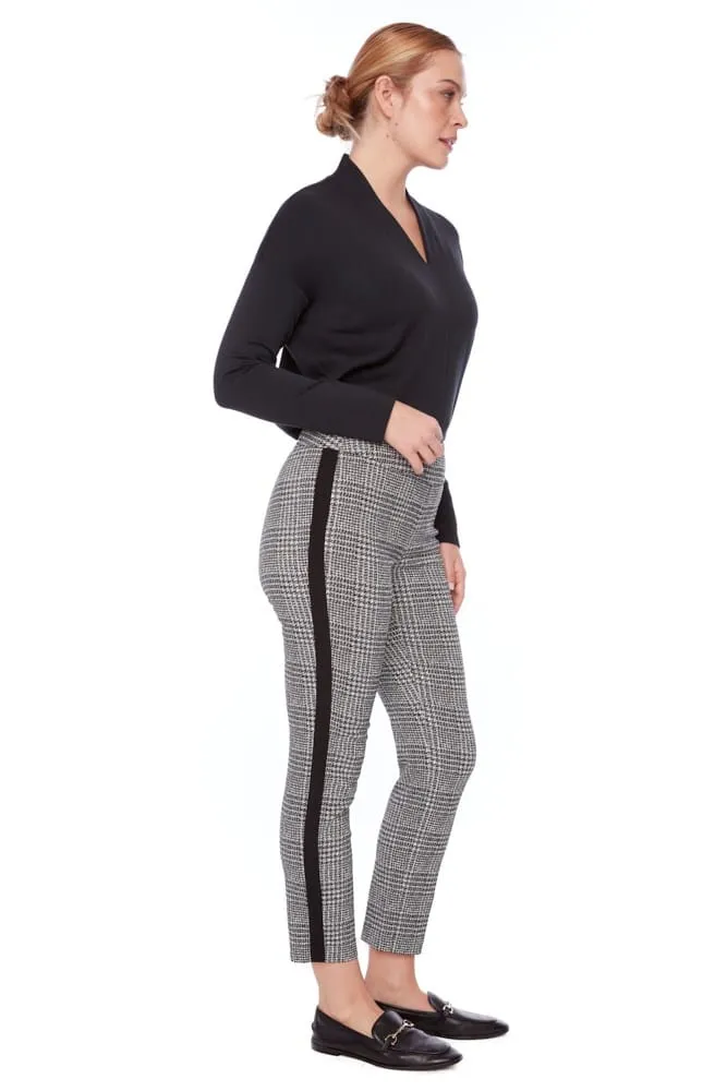 Up - Greta Arctic Plaid Techno Ankle Pants