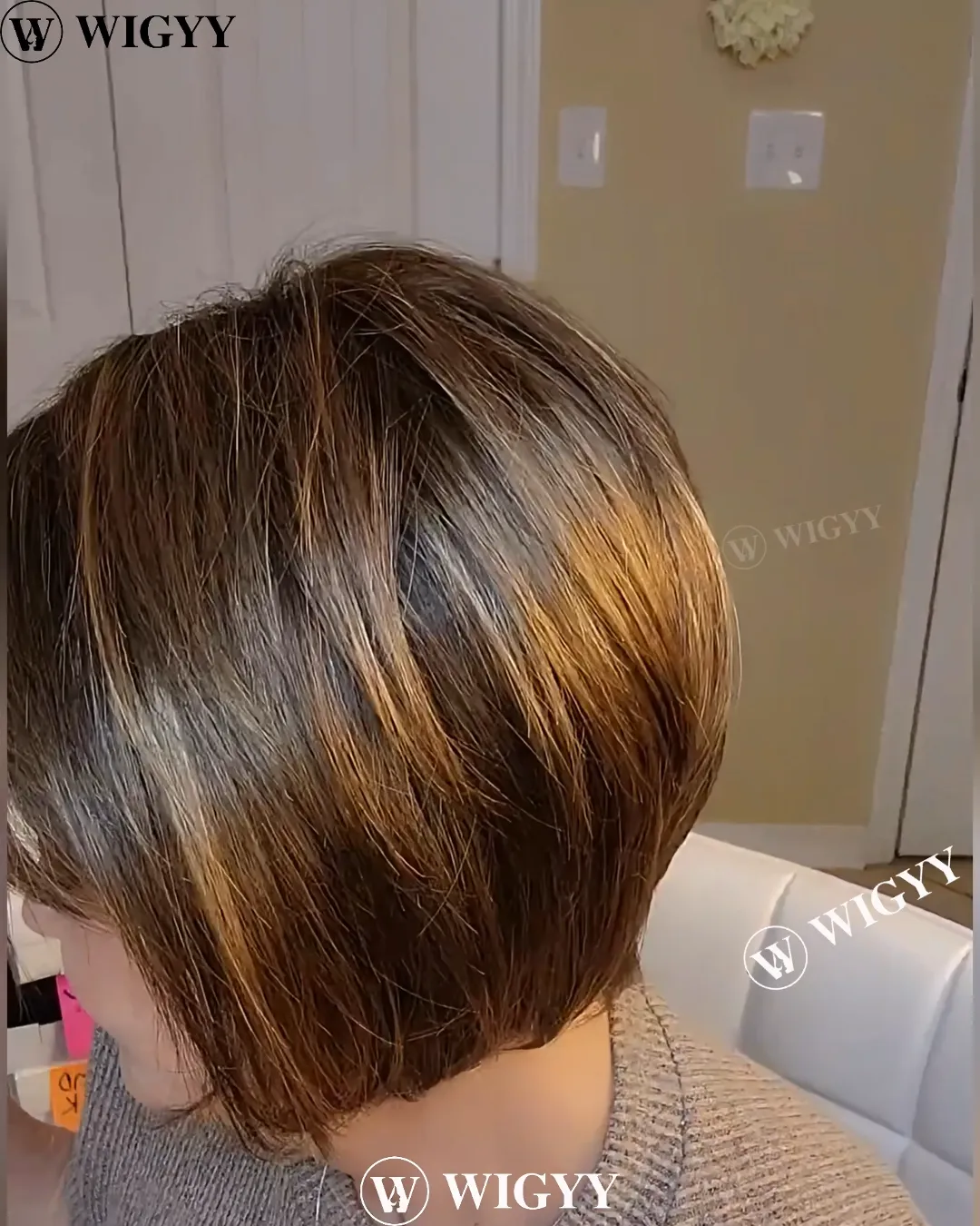Wigyy Cute Bob Elegant Wig