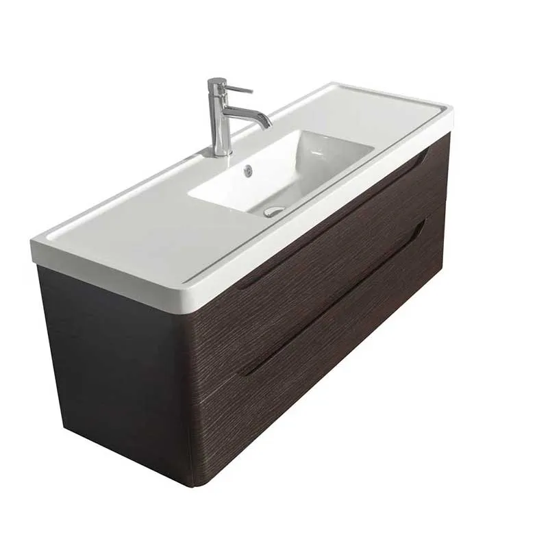 Wyndham Collection Murano 48 inch Single Bathroom Vanity in Espresso, Acrylic-Resin Countertop, Integrated Sink, and 46 inch Mirror